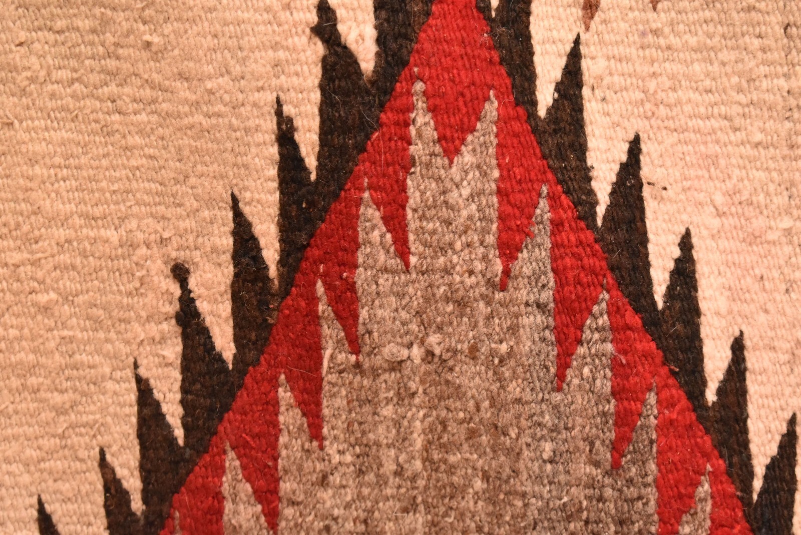 Antique Navajo Large Rug Native American Indian Weaving 62x31 Textile Vintage