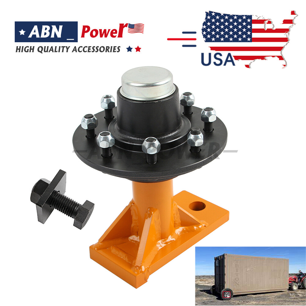 Superior Container Wheels 8 x 6.5 Lug Bolt-on SINGLE Spindle Kit International