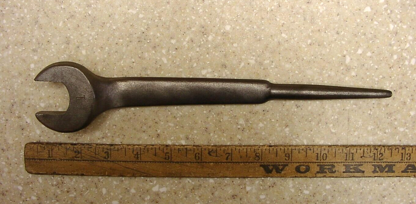 Antique Billings 1705 USA Spud Wrench,1" X 11-9/16",Iron Worker,Skyscraper,XLINT