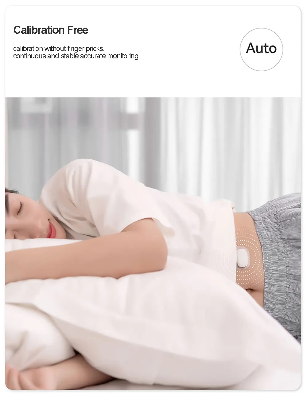 AiDEX 24 Hour Continuous Glucose Monitoring System Home Diabetes Glucose Sensor