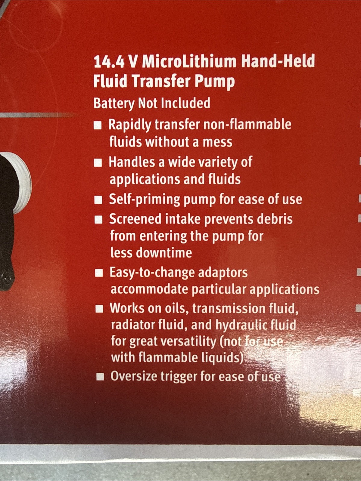 For Snap On CTTP861DB Cordless Brushless Handheld Fluid Transfer Pump Tool Only