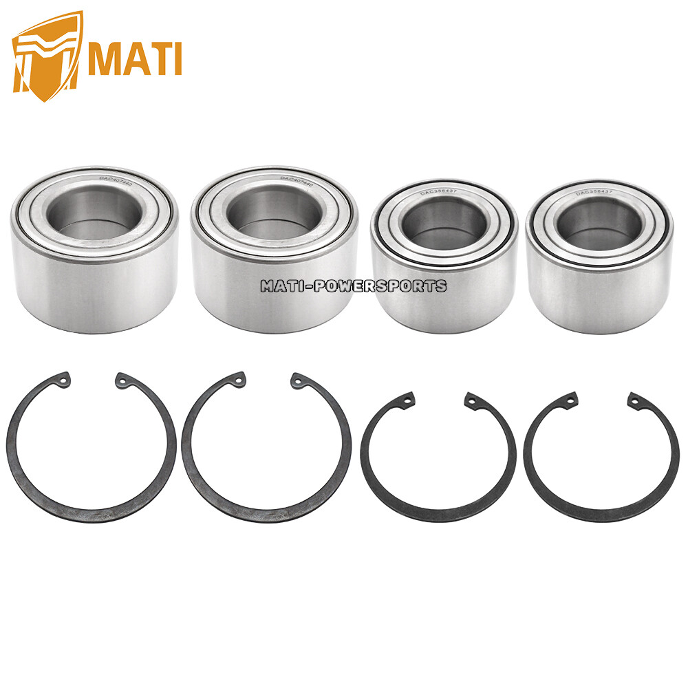 Front Rear Wheel Bearings Kit for Polaris Sportsman 400 450 500 570 600 700 800