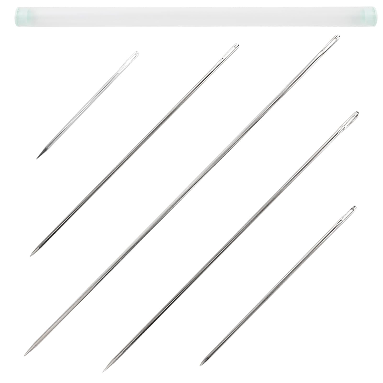 Upholstery Needles 5 Pcs 4 to 12 Inch Large Eye Steel Repair Stitching Tube DIY