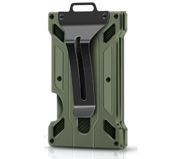 Men's Aluminum RFID Blocking Money Clip Slim Credit ID card Holder Metal Wallet