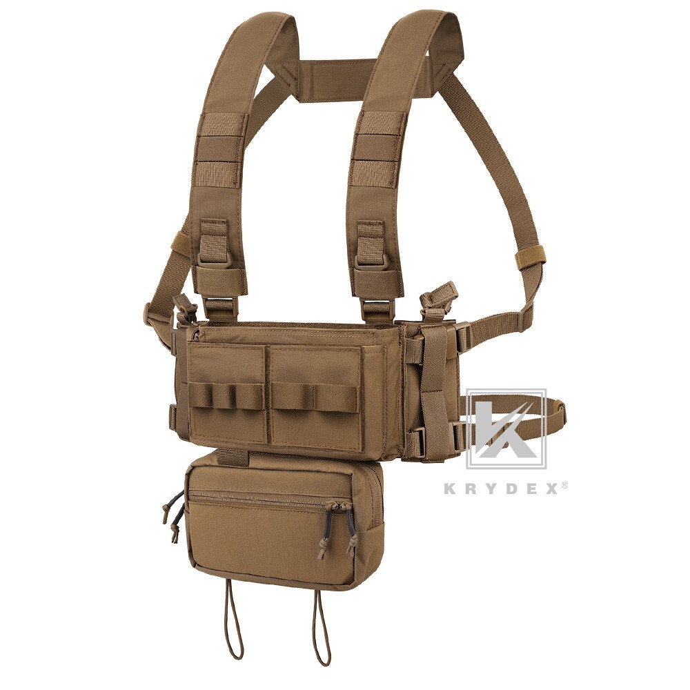 KRYDEX MK3 MK4 Micro Fight Chassis Chest Rig Modular Carrier Pouch Coyote Brown