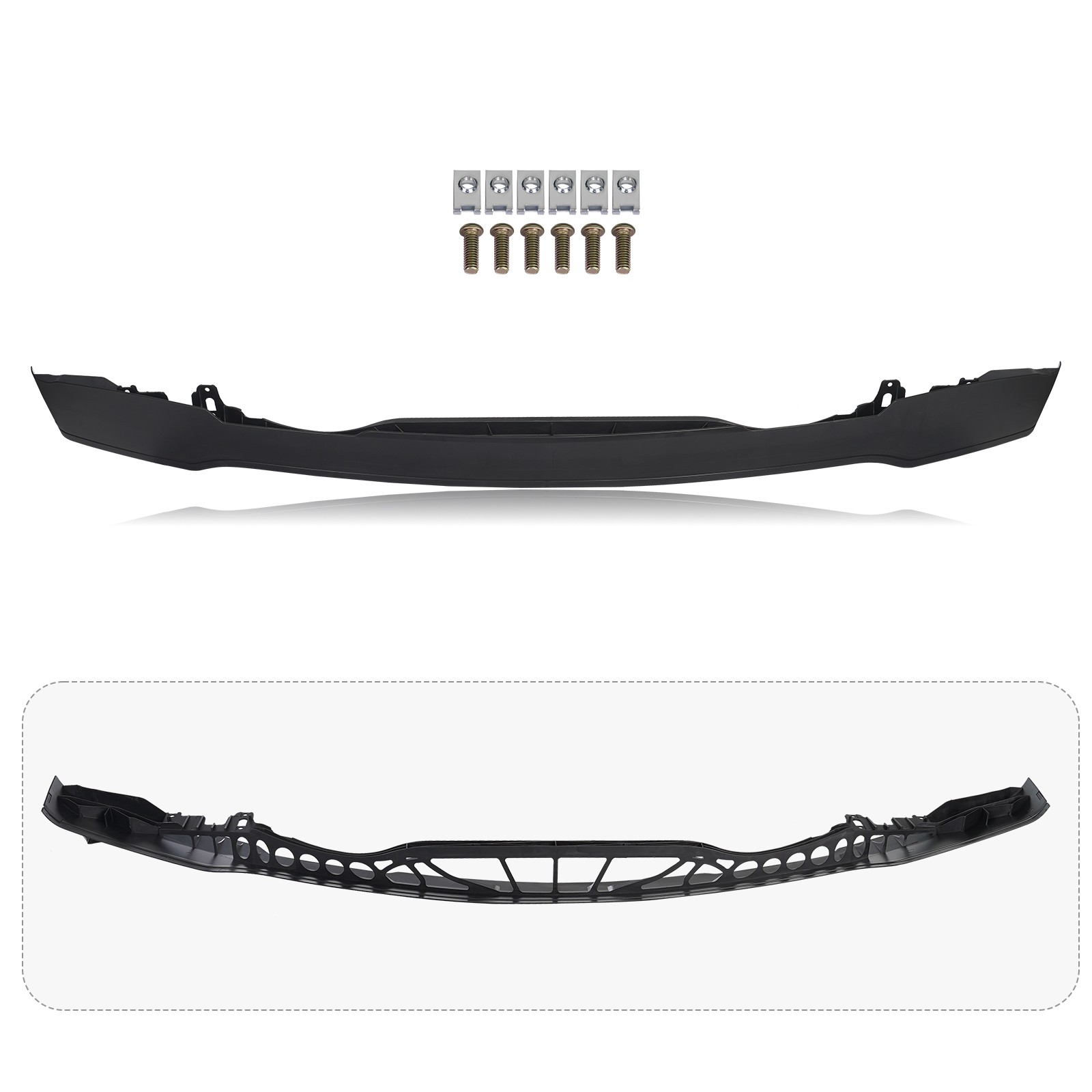 Front Bumper Assembly For 2024-2025 Ford F-150 Upgrade Foglights w/o Sensor Hole