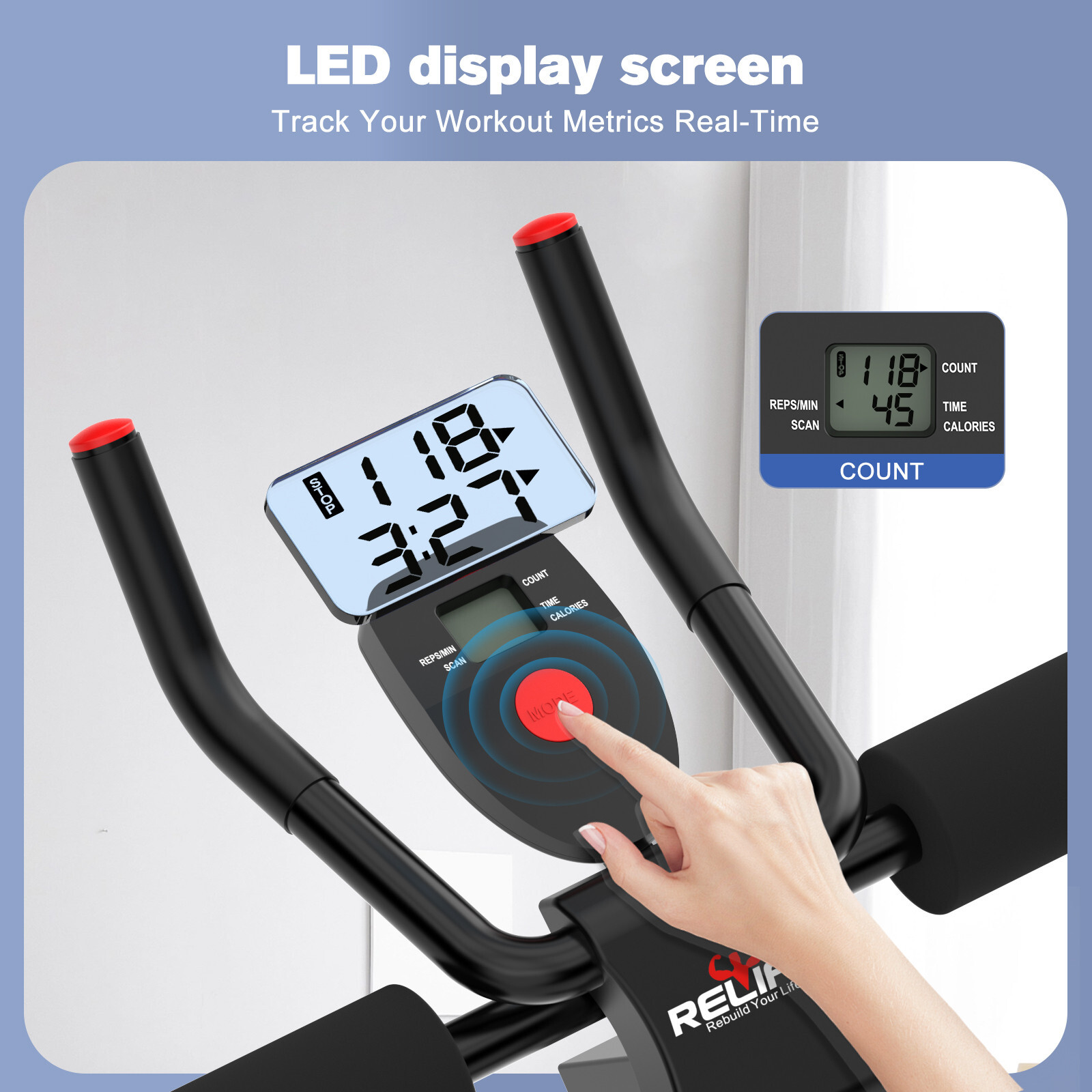 AB Workout Machine Abdominal Trainer Foldable Ab Cruncher Strength Training