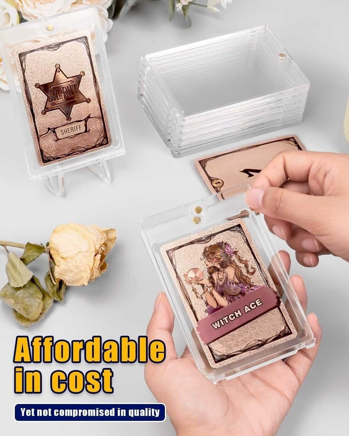 400 Pack Magnetic Card Holder One Touch Protectors For 35PT Sports Trading Cards