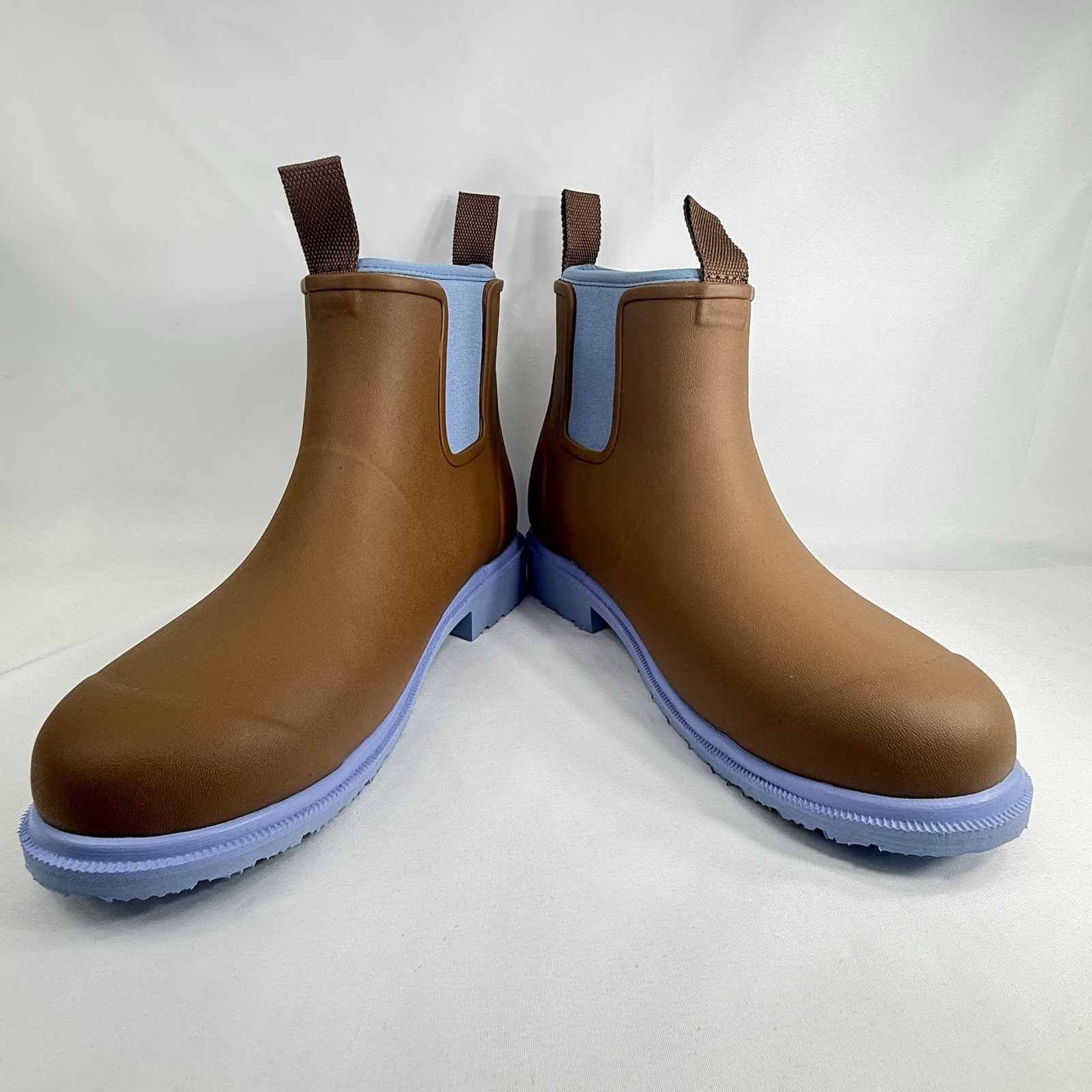 Merry People Bobbi Ankle Unisex Waterproof Rain Boots Chestnut