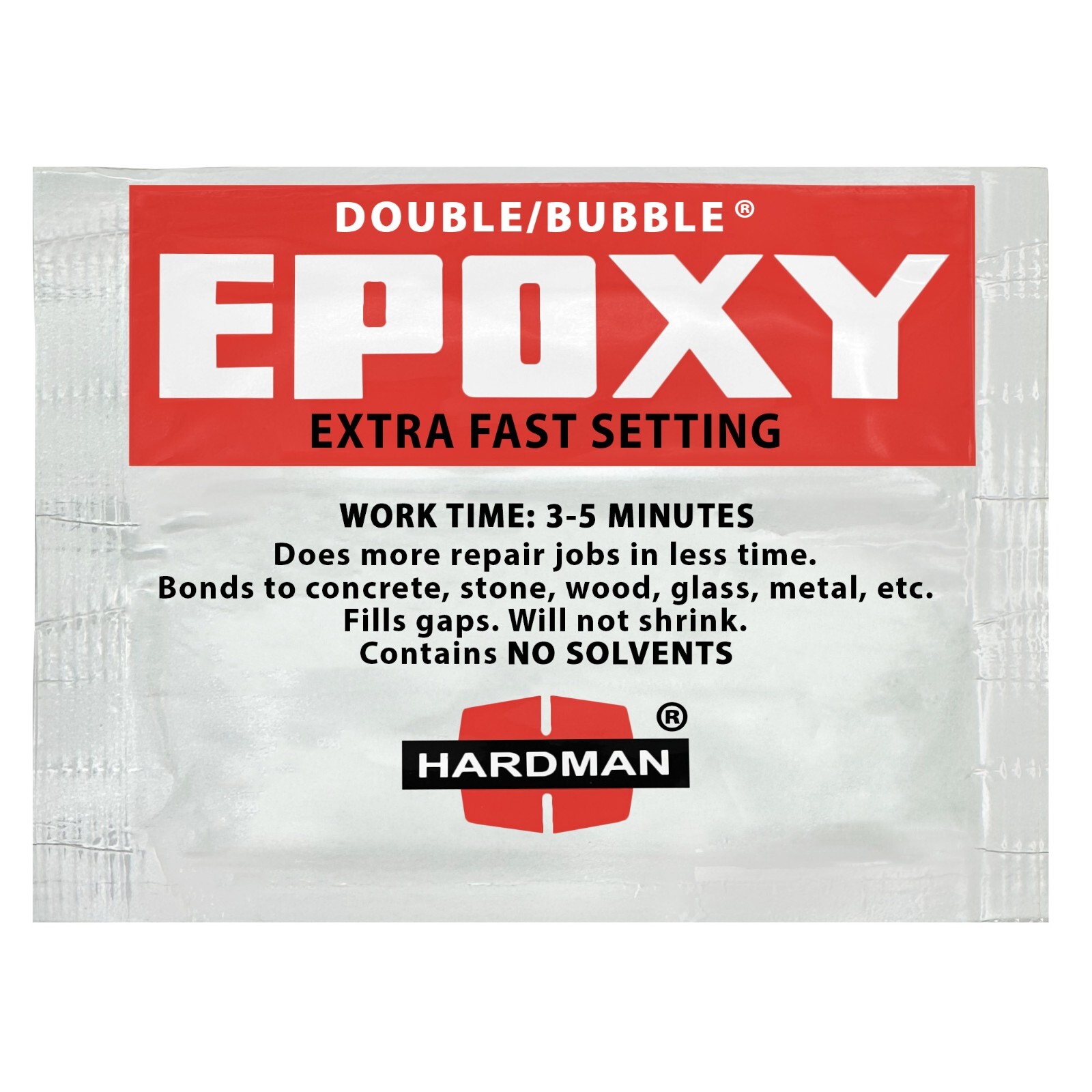 Hardman Double Bubble Red Extra Fast Setting Epoxy Adhesive - 04001 (5 Pack)