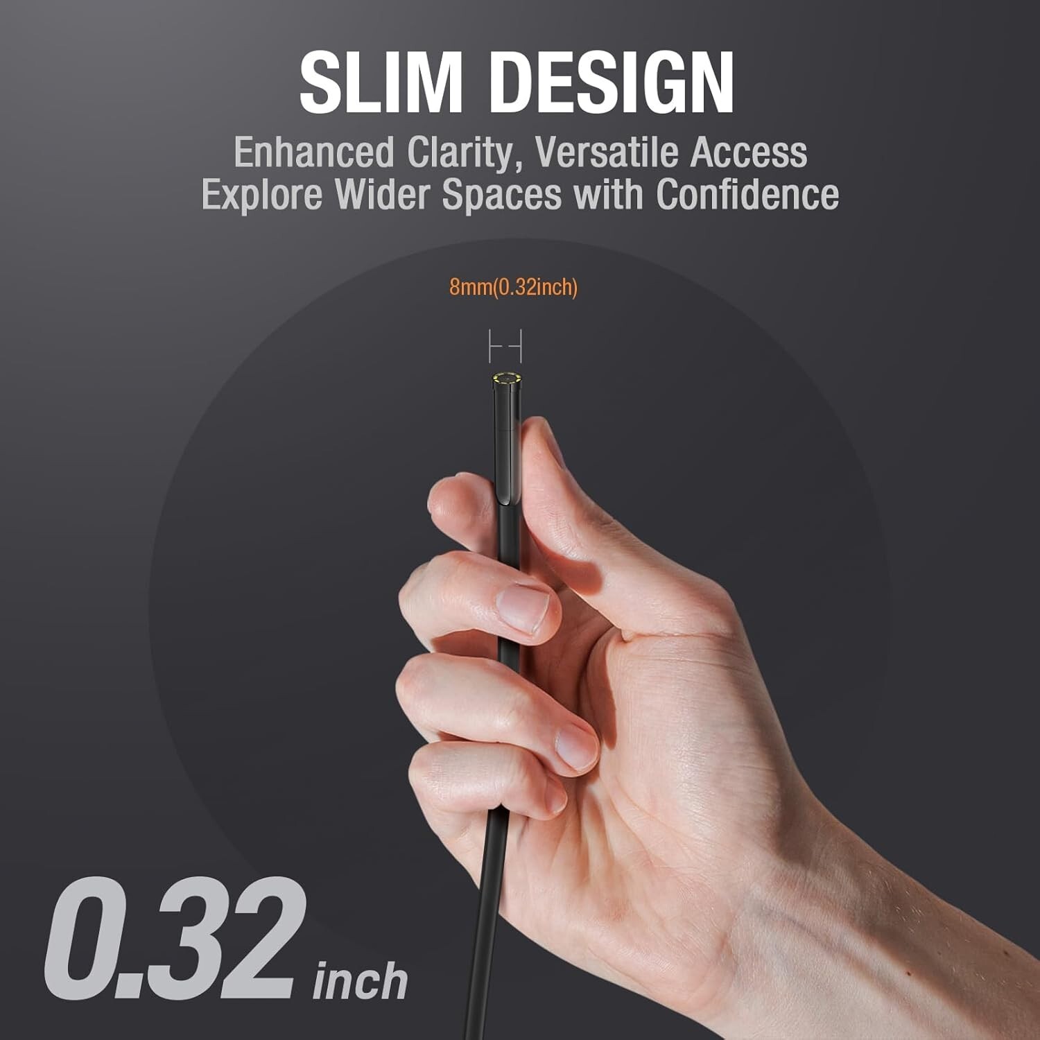 Automotive Endoscope Borescope Inspection Camera 1080P Industrial 4.3inch Screen