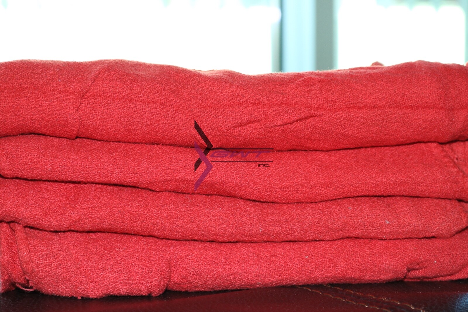 100 Pieces Red Shop Towels Large 13x14 Cleaning Rags, Fast Free Shipping