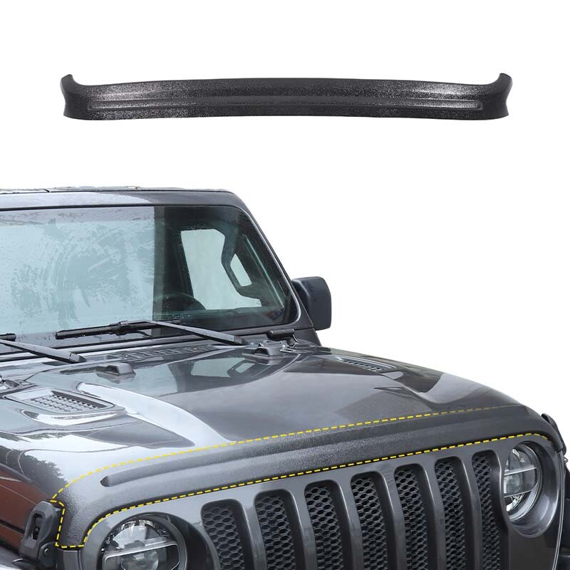 Hood Stone Guard Hood Air Deflector Bug Shield Fit For 2018-2022 Jeep Wrangler