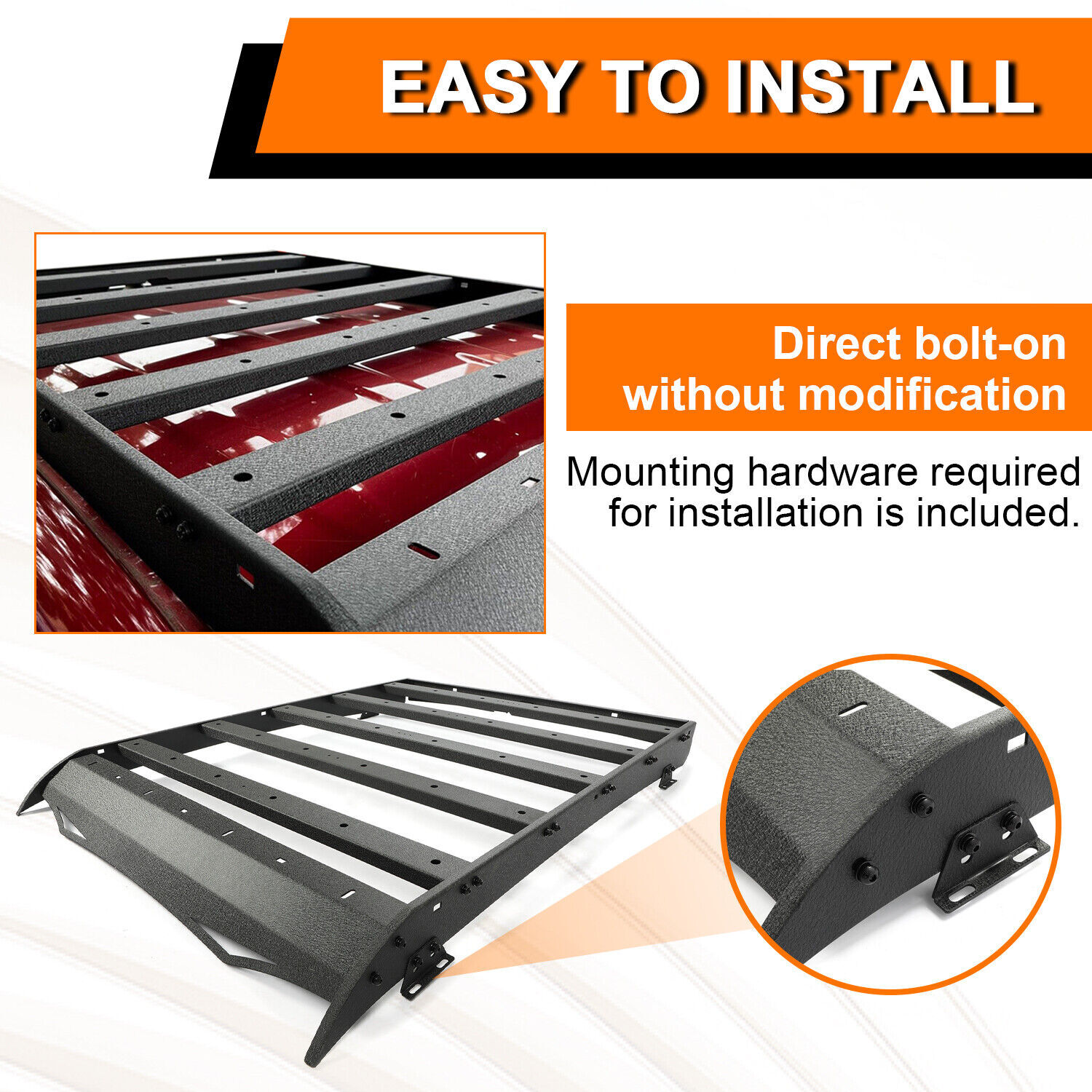 Fits Toyota Tacoma 2005-2023 Double Cab Roof Rack Luggage Storage Cargo Carrier