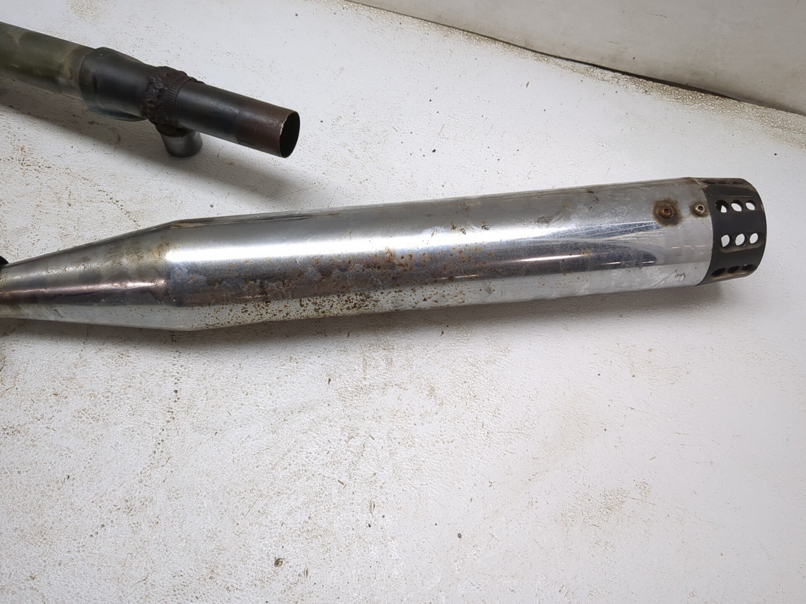 14-16 Harley Street Glide Special FLHXS Header Muffler Heat Shield Set 66855-10A