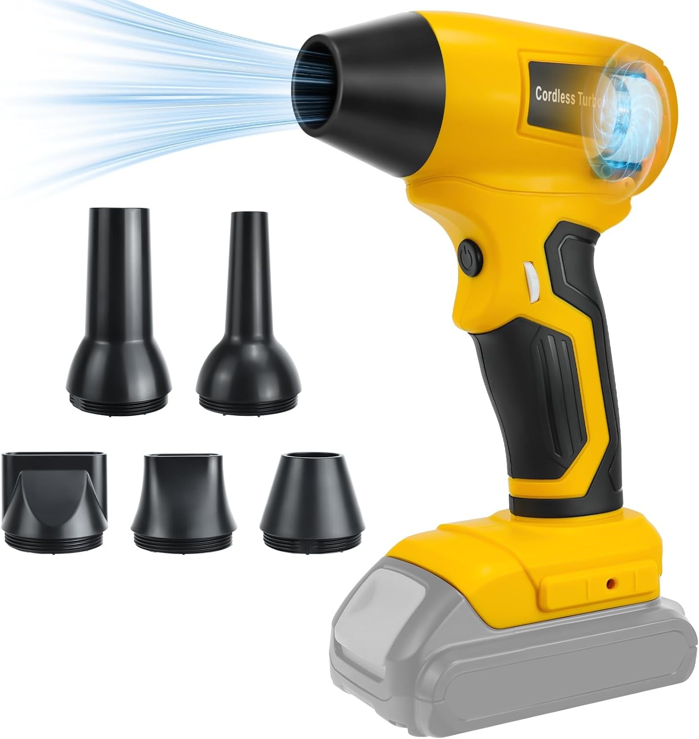 Air Blower Duster for Dewalt 20V Battery Handheld Cordless Leaf Fire Dust Clean