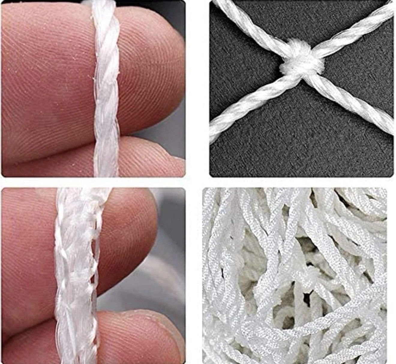 NEW 24 x 8 Ft Soccer Practice Goal Replacement Net - High-Strength Polyethylene