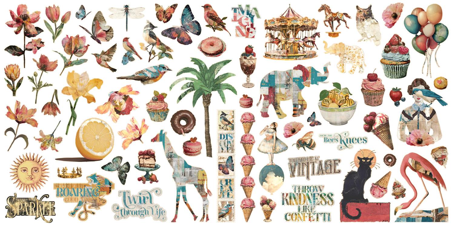 GRAPHIC 45 JOURNALING THROUGH TIME COLLECTION CALENDAR PLANNER JOURNAL NOTEBOOK