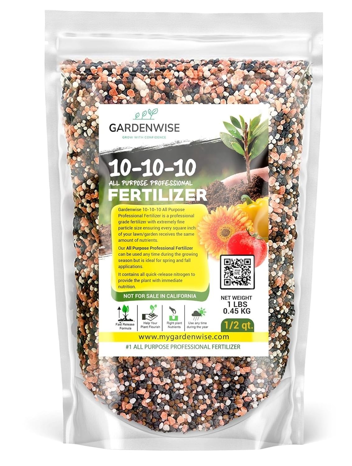 10-10-10 Slow Release Plant Fertilizer | All Purpose Granular Garden|Plant Food