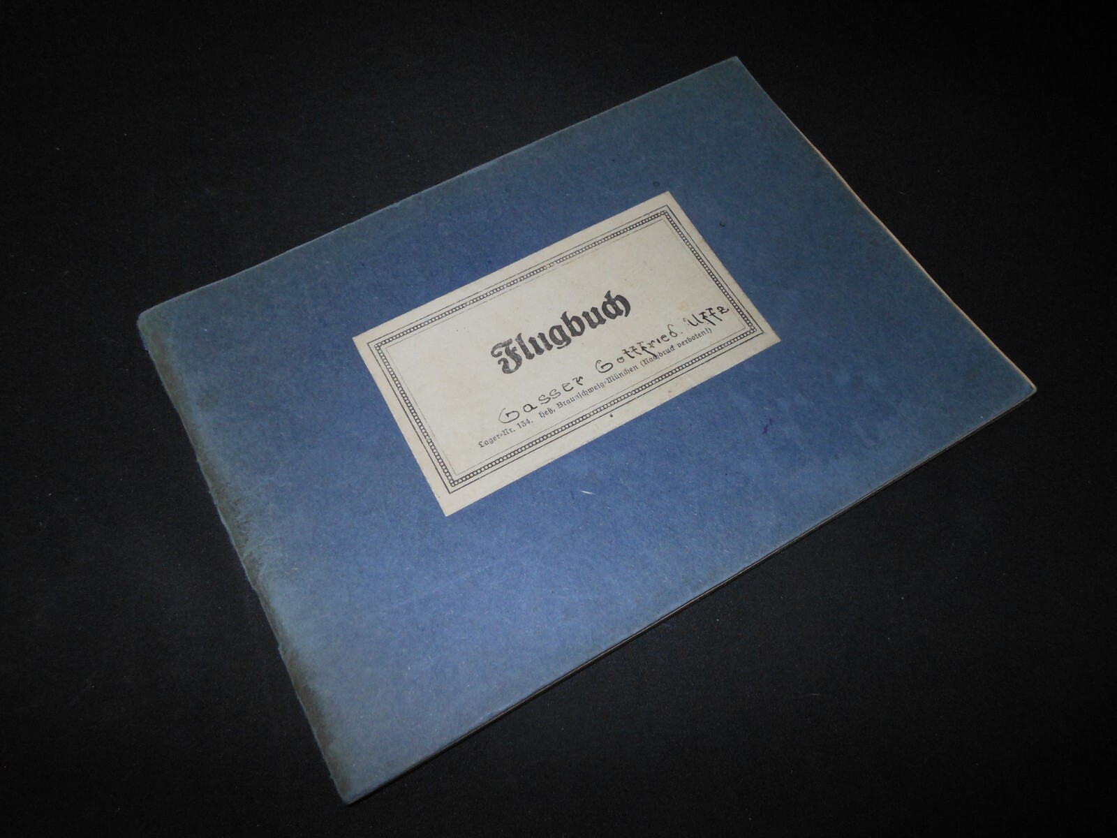 WW II German LW Flugbuch - FLIGHT LOG BOOK - Ju52 He111 Do17 Do23 Ju86 - NICE!