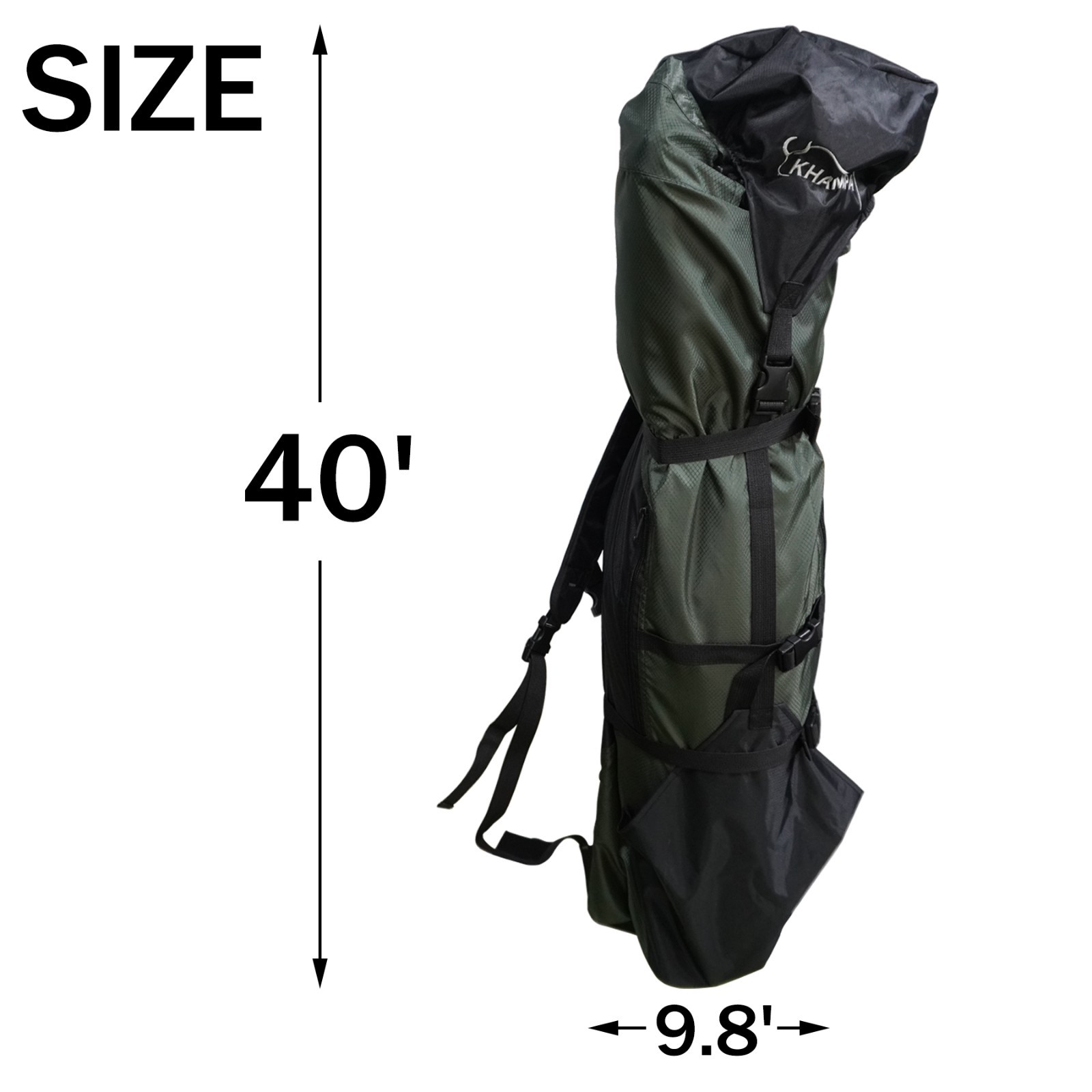 Hunting Ground Blind Carry BackPack - Adjustable Extra Long - Water Resistant