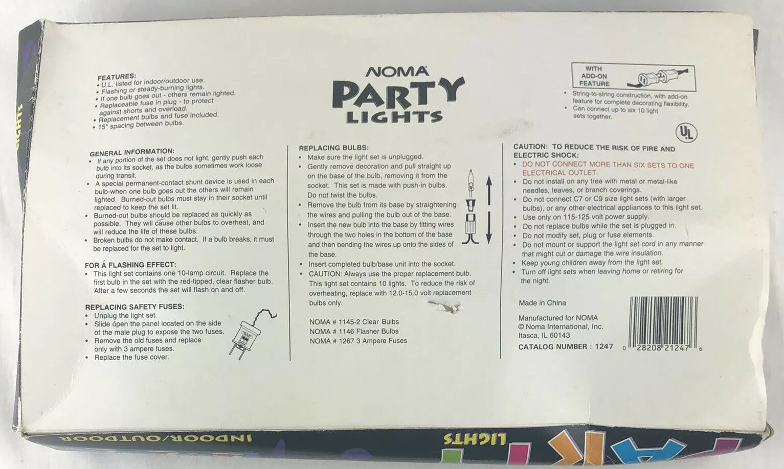 NOMA String Lights Sailboat Anchor 2 Sets Nautical Red Blue Camper RV Vintage