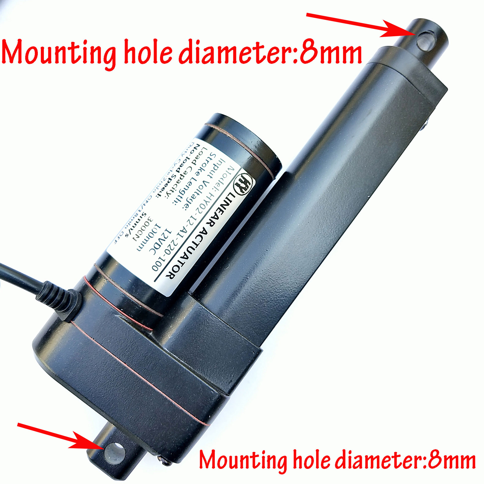 DC 12V Electric Linear Actuator Motor 3000N 660lb 2"~ 40" Heavy Duty Fast IP65