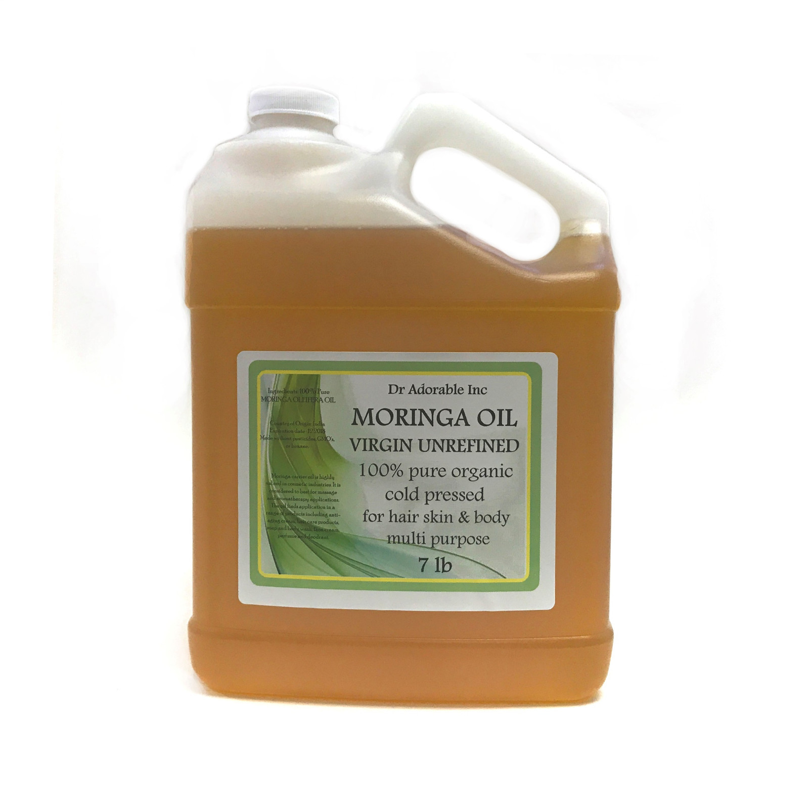 UNREFINED MORINGA OIL PREMIUM 100% PURE ORGANIC COLD PRESSED VIRGIN 2 oz up 7 lb