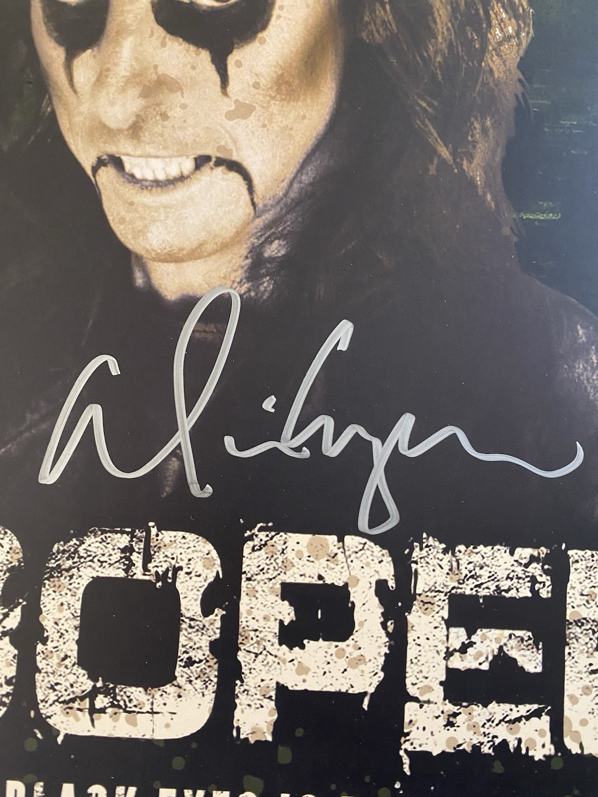 Alice Cooper Signed & Framed Poster