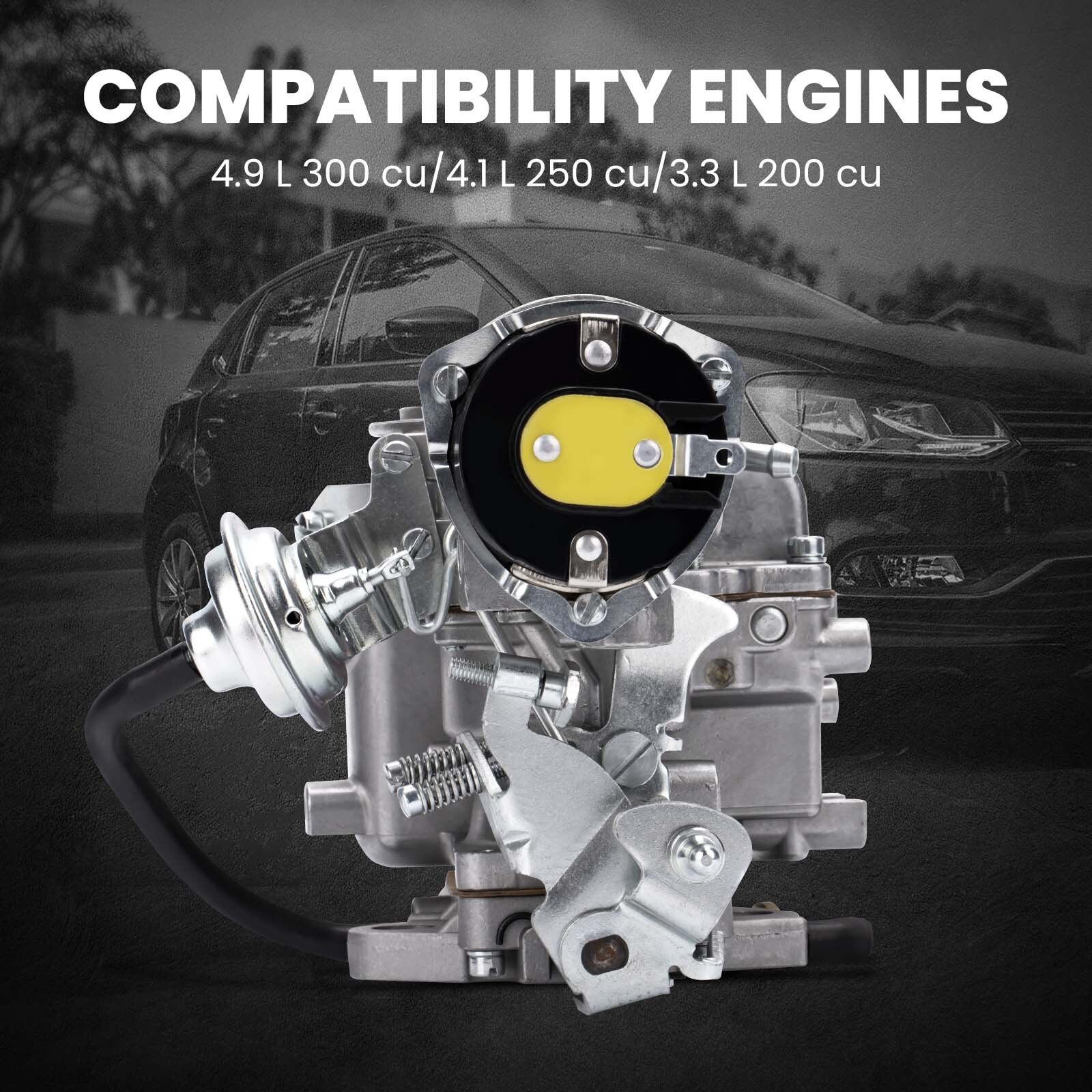 Carburetor YFA For Ford F100 F150 4.9L 300 Cu 1-barrel Carburettor Carby Kit