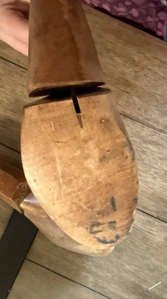 Vintage wooden shoe trees or stretchers