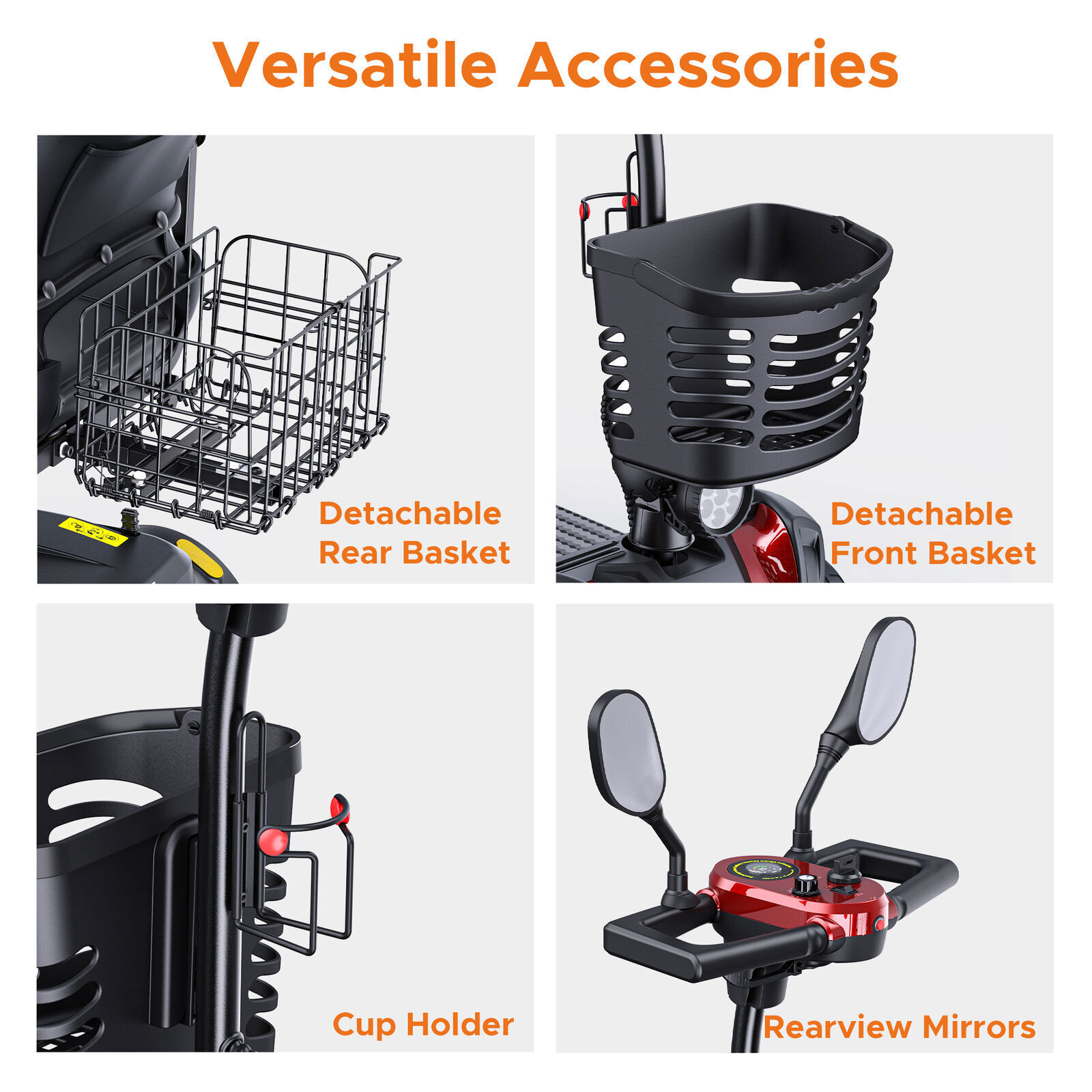 ENGWE EASE 3 Mobility Scooter 250W 4 Wheels Seniors E-Scooter Folding Wheelchair