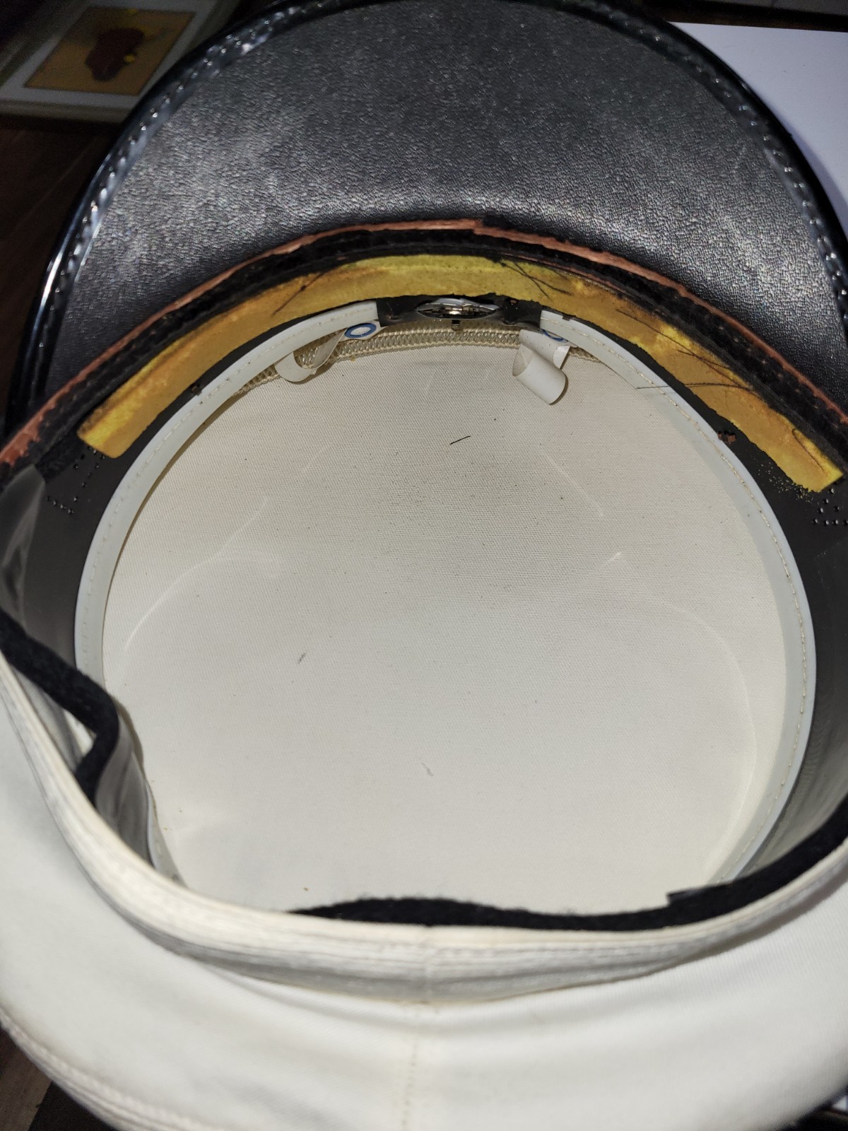 Original Bancroft US Army Senior Officers Visor Cap Military White Dress Uniform