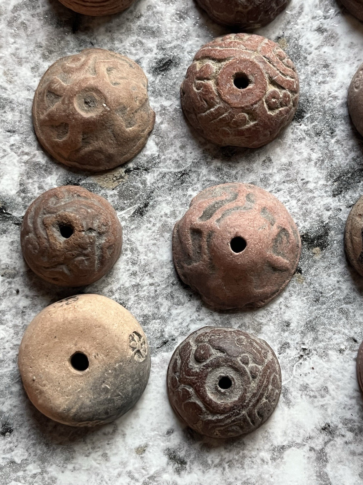 23 Teotihuacan Ancient Artifacts PreColumbian Beads Mayan Mezcala Free Shipping