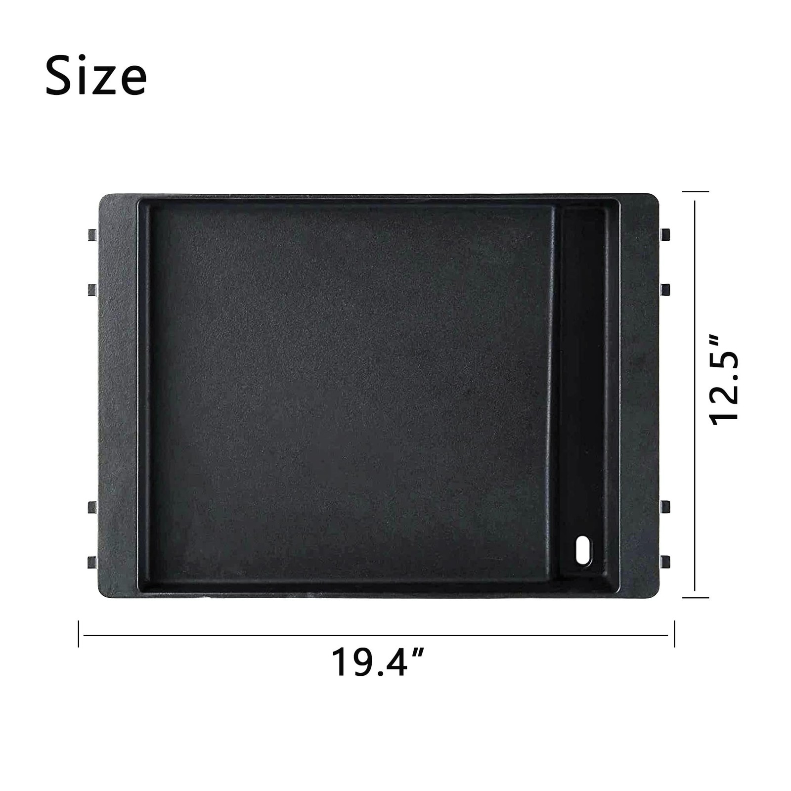 Grill Griddle 7566 Griddle Replacement Parts Cast Iron Griddle for Weber Gene...