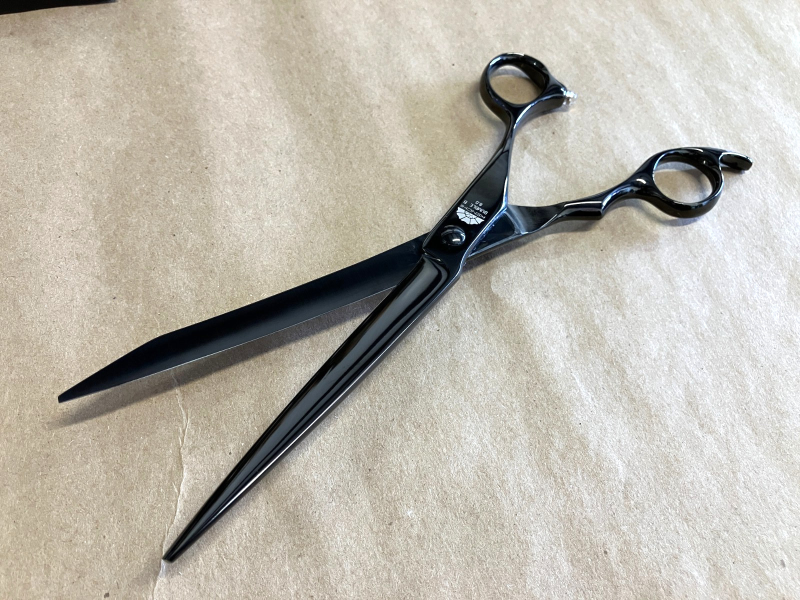 Kenchii Bumble Bee Grooming Shears 8" Straight Scissors