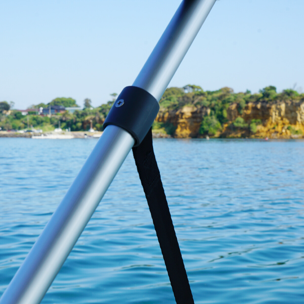 Oceansouth Standard BIMINI TOP 3 Bow Boat Cover 6ft Long With Rear Poles