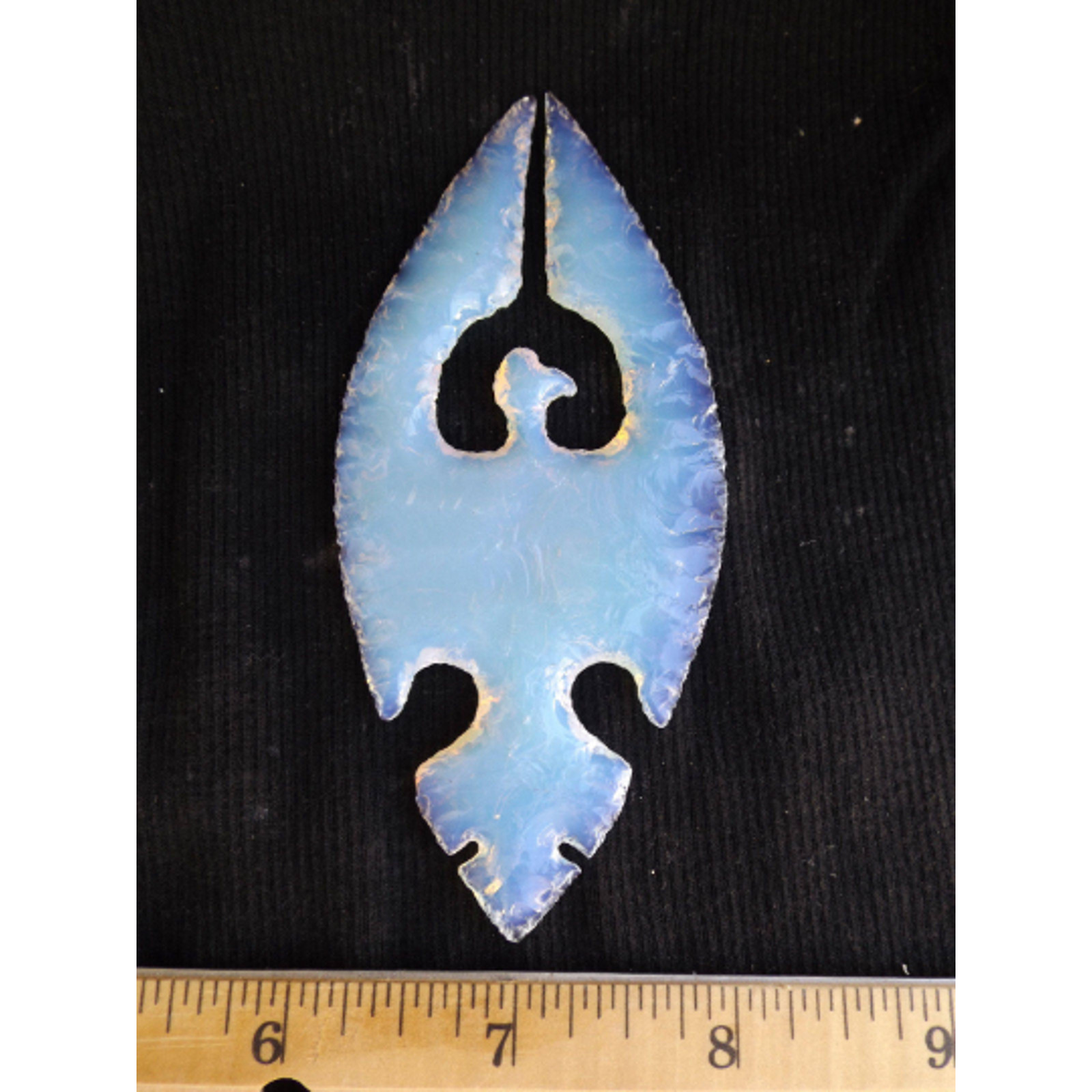 Opalite SLABS (4) Opal Glass Mosiac Flint Knapping Cabochon 5.3" x 1.62" x .25"