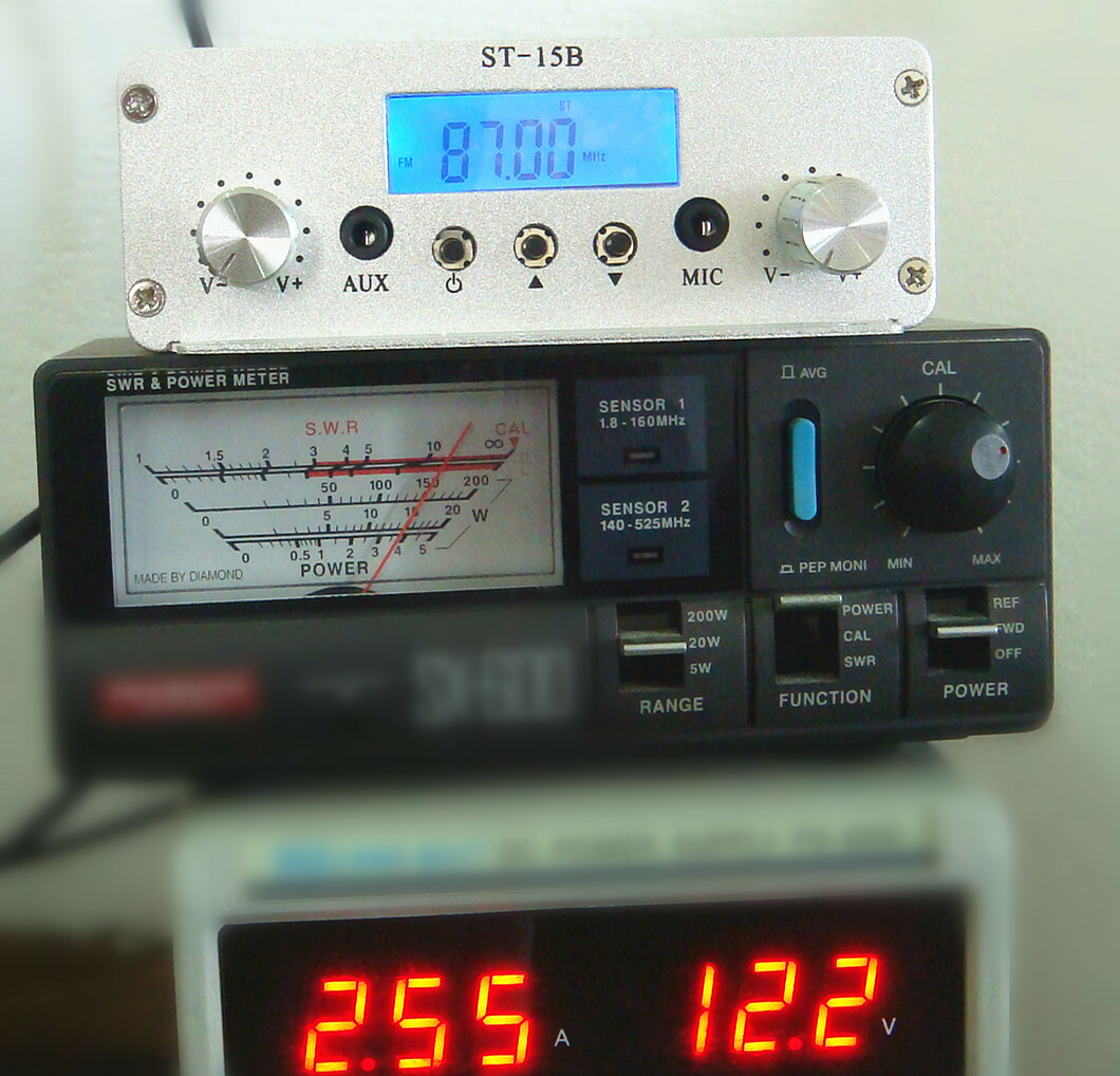 15W stereo PLL FM transmitter broadcast Wireless audio broadcasting Christmas