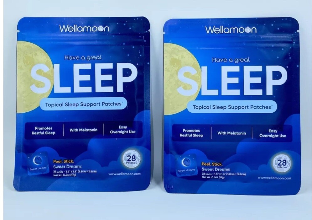 Wellamoon Sleep Support 28 Patches Per Pk 2 Packs a total 56 patches EXP:9/17/26