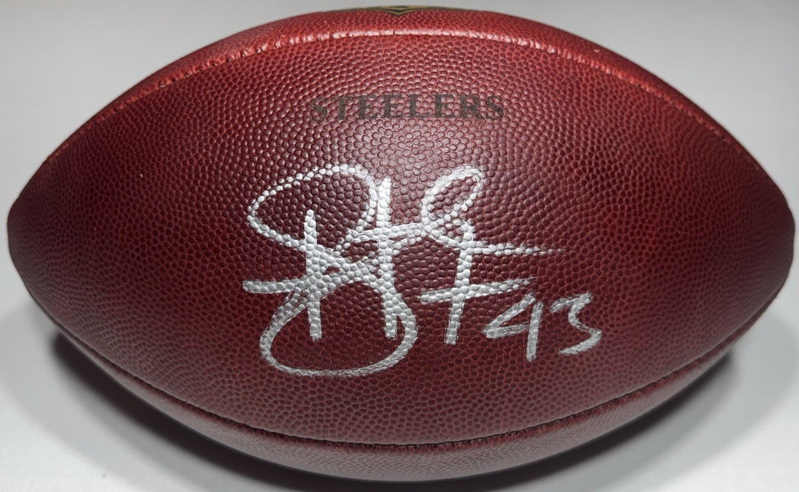 Pittsburgh Steelers Troy Polamalu Signed Autographed 2009 Game Used NFL Football