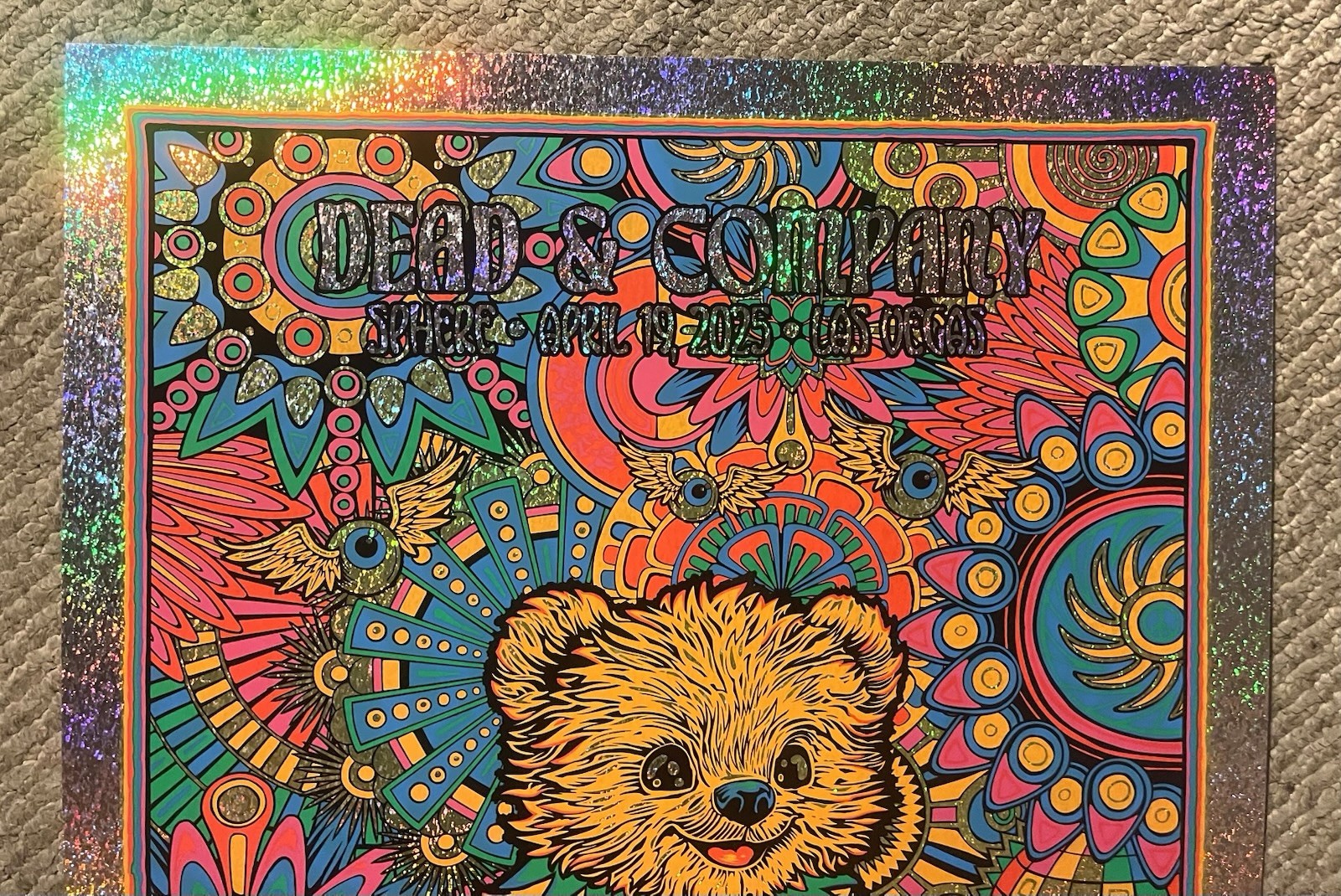 Dead And Company FOIL POSTER 4/19/25 Sphere Las Vegas #/350 TODD SLATER Grateful