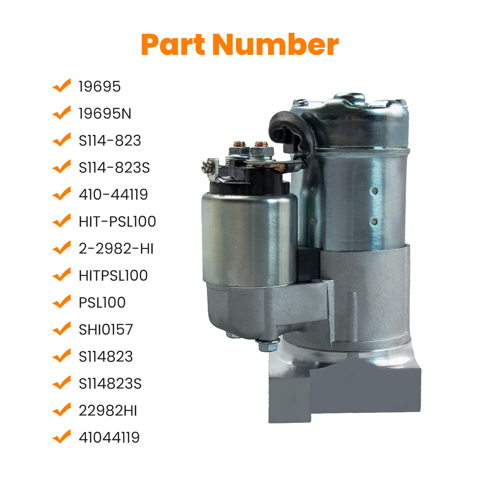 High Torque Starter For GMC SBC BBC For Chevy Super 153/168 Tooth MT AT S114-823