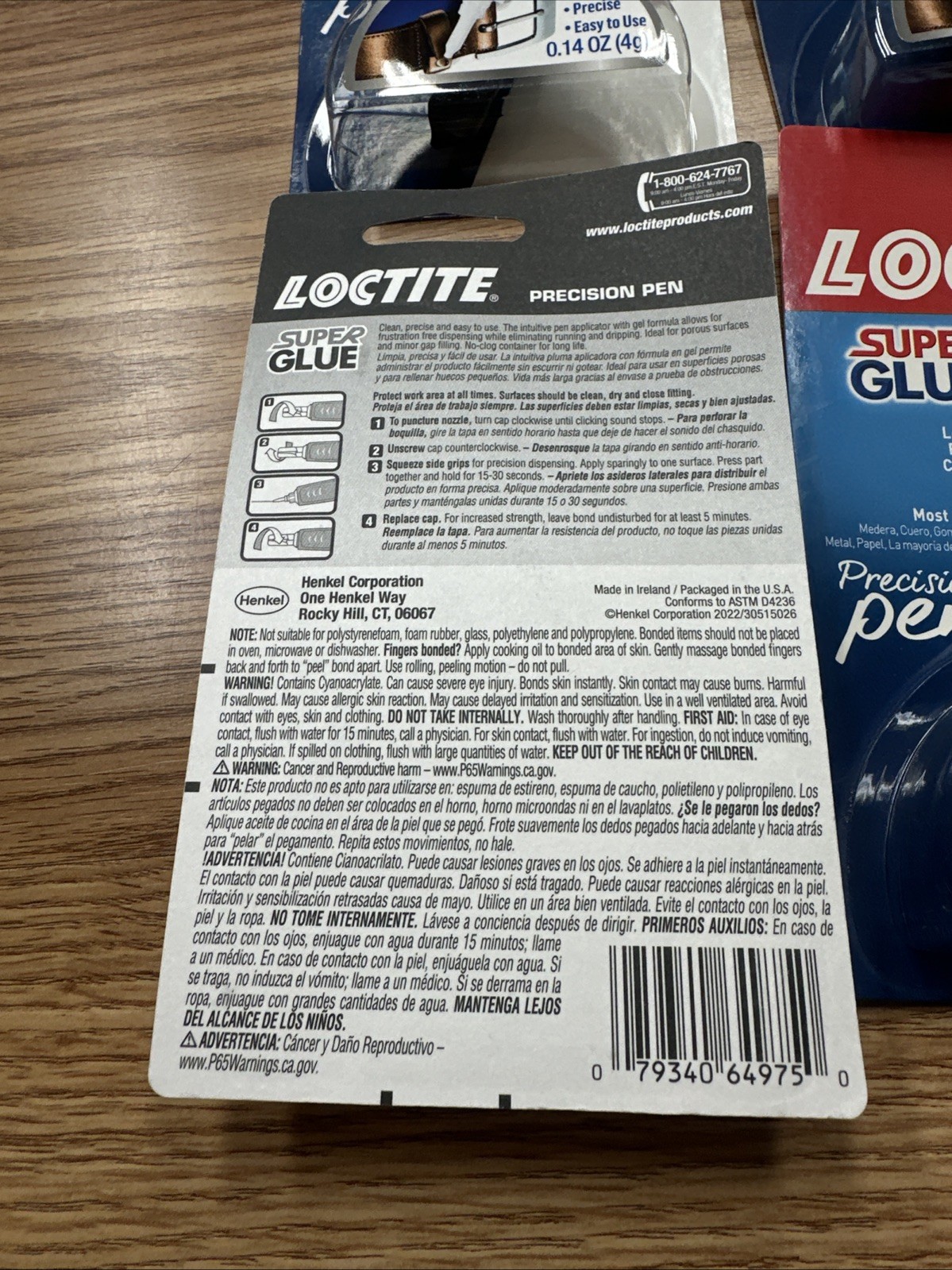 4 X Loctite Super Glue Precision Pens, Clean, Precise, Easy To Use