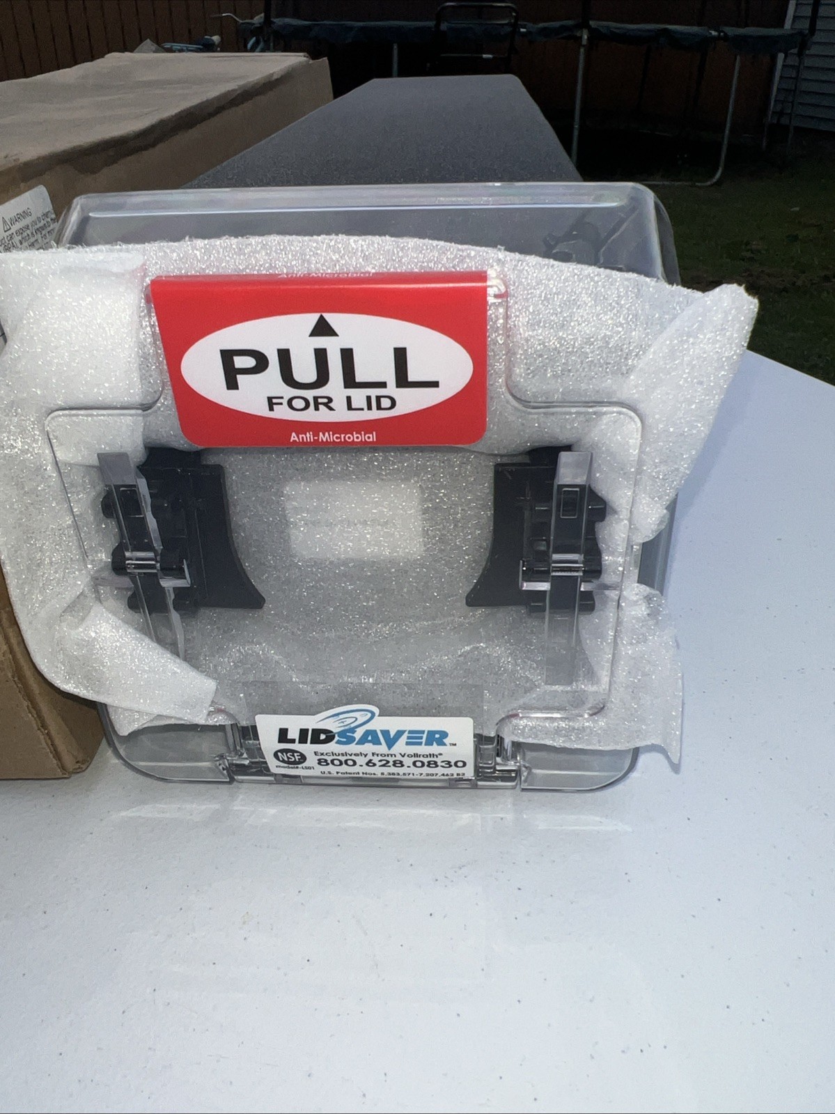 Vollrath Lid Saver LS01-KV Cup Lid Dispenser Ice Coffee Berry DLT1314 Flat