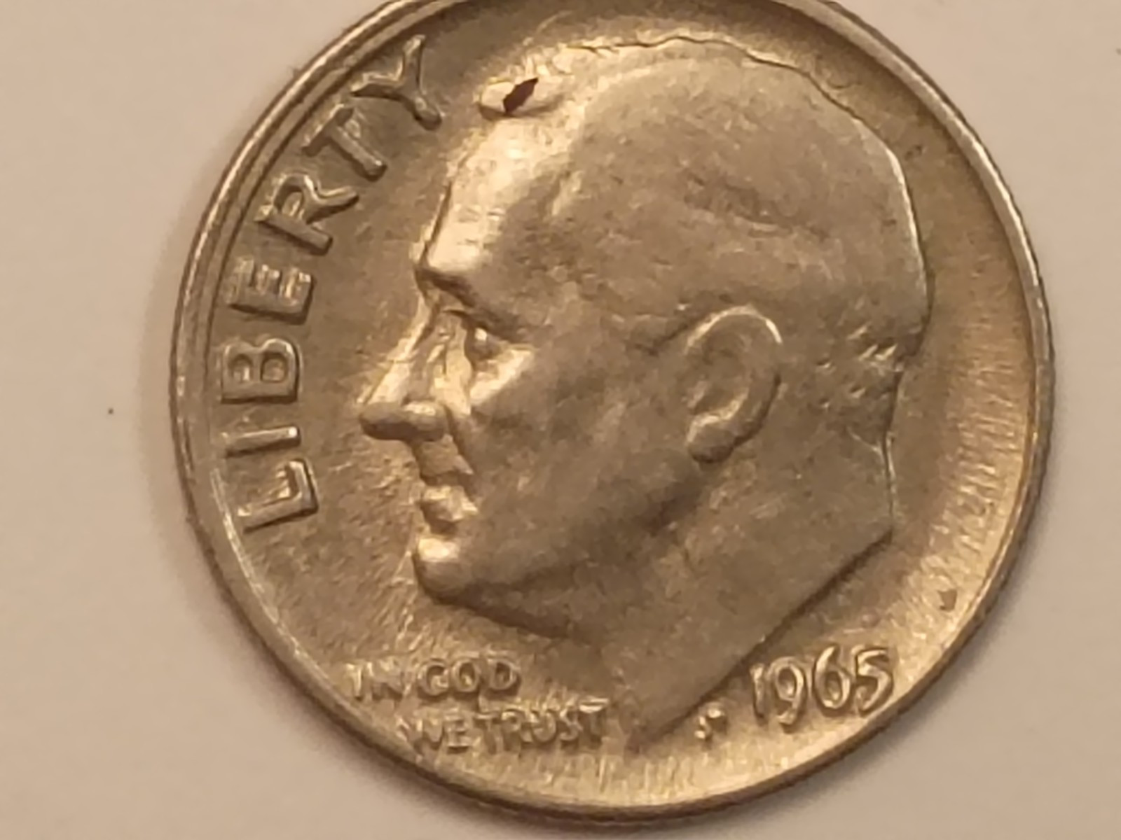 Rare 1995-p Roosevelt dime ERROR DDR @ "CRYING EYE"