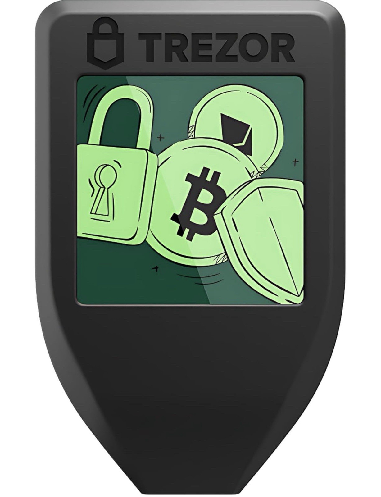 Trezor - Model T - Advanced Crypto Hardware Wallet with LCD Touch Screen - Black