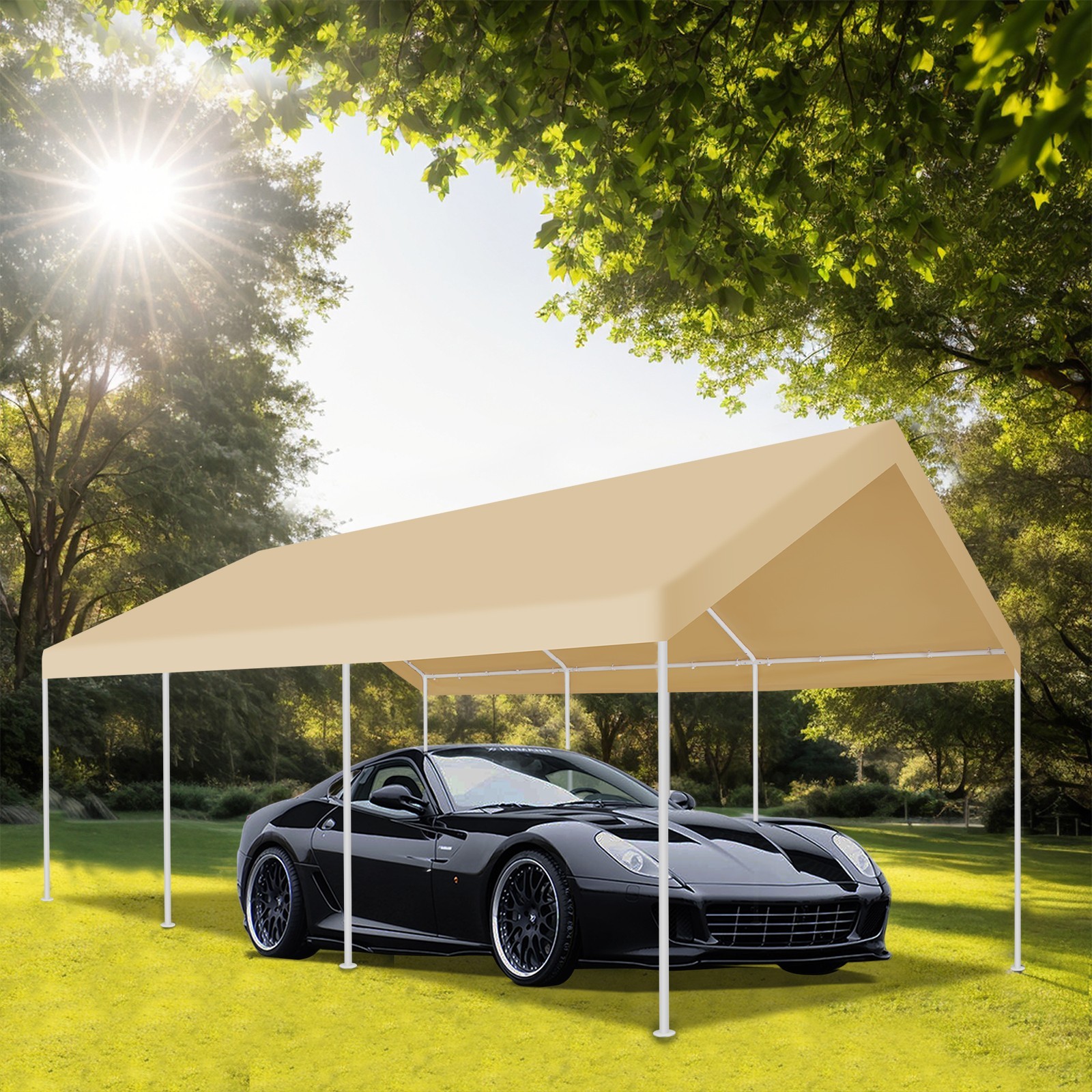 12x20 Carport Canopy Shelter Garage Heavy Duty Outdoor Tent