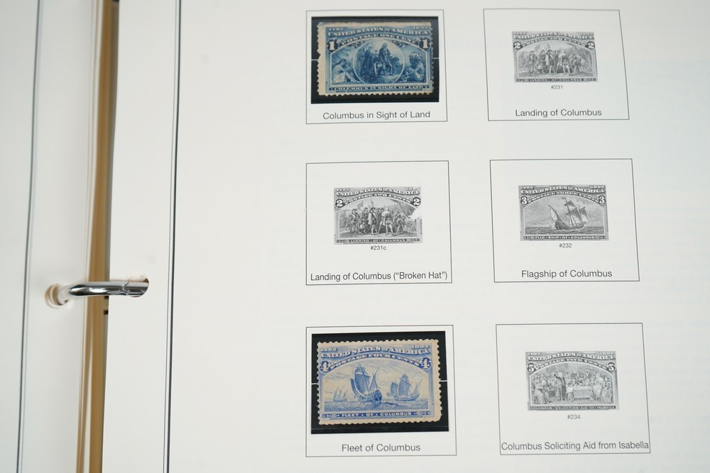 US 1890s-1980s COLLECTION OF 650+ STAMPS MINT & USED STORED IN MYSTIC ALBUM