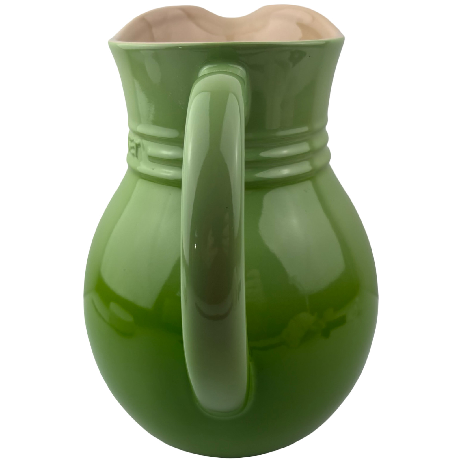 Le Creuset PALM GREEN Beverage Pitcher Jug Large 3 Quart Stoneware 08 49